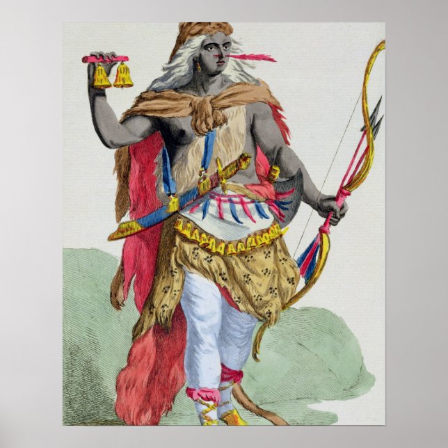 Queen Anna Nzinga (1583-1663), from 'Receuil des E Poster (Front)