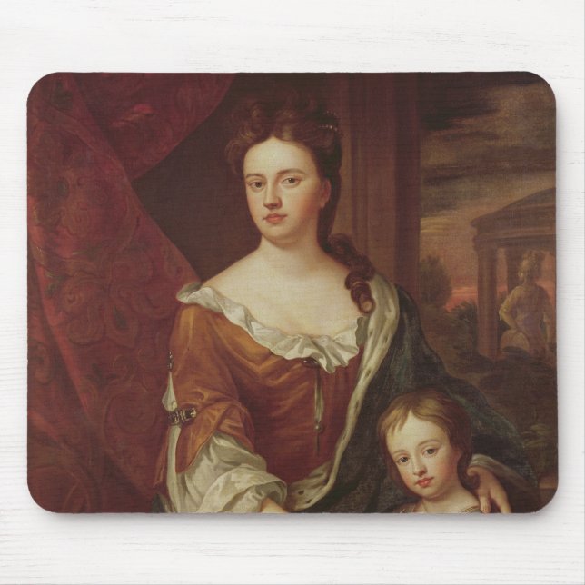 Queen Anne and William, Duke of Gloucester Mouse Pad (Front)