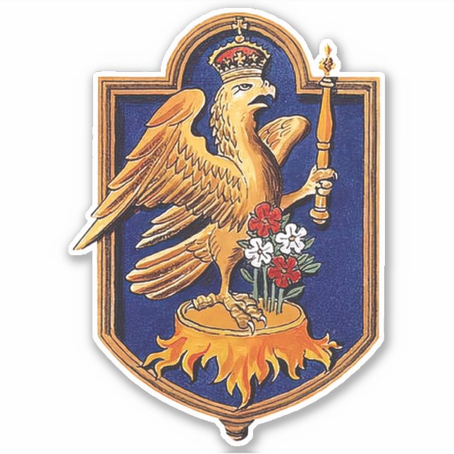 Queen Anne Boleyn Royal Badge White Falcon (Front)