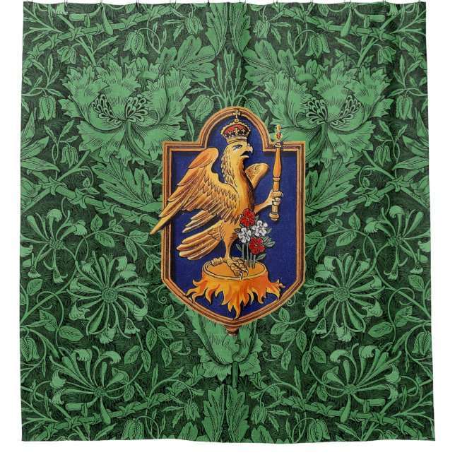 Queen Anne Boleyn Royal Falcon Badge Shower Curtain (Front)