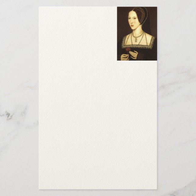 Queen Anne Boleyn Stationary Stationery (Front)