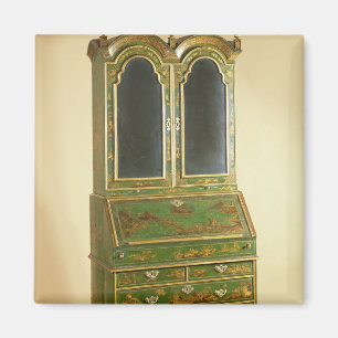 Queen Anne bureau cabinet with ball feet, c.1710 Magnet