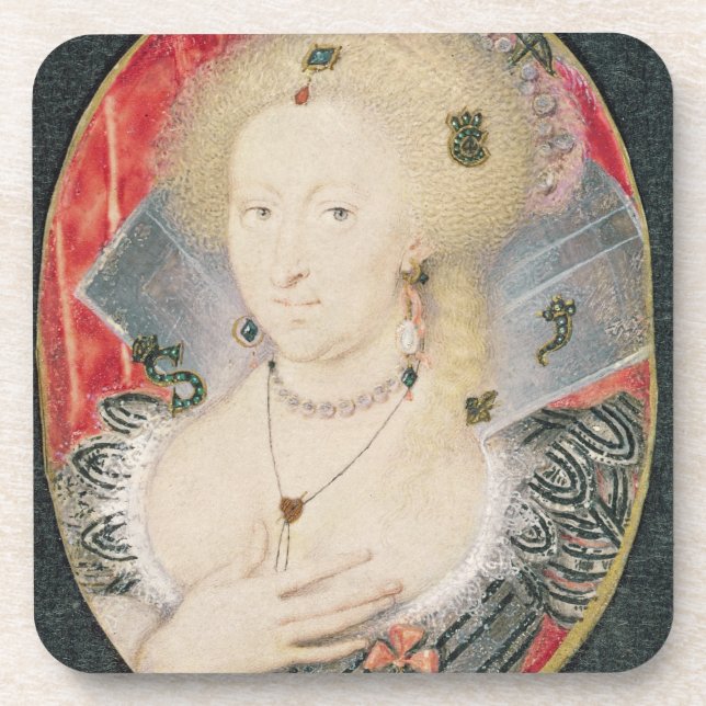 Queen Anne of Denmark, miniature Coaster (Front)