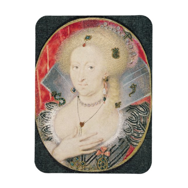 Queen Anne of Denmark, miniature Magnet (Vertical)