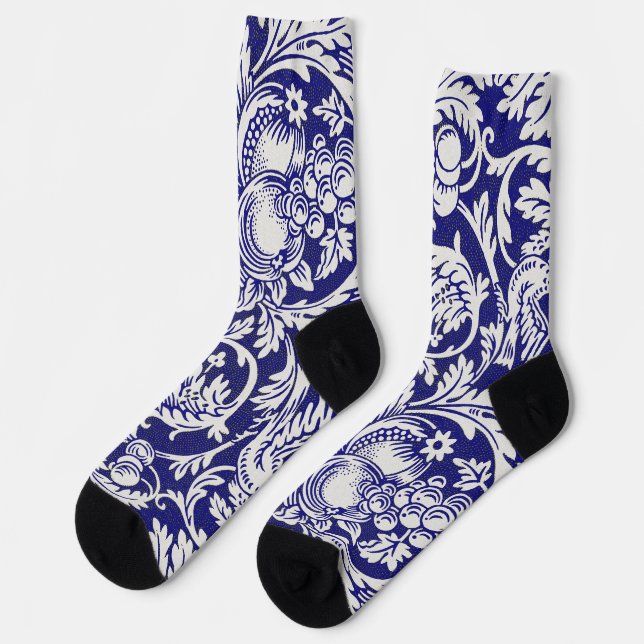 Queen Anne Pattern, William Morris Socks (Left)