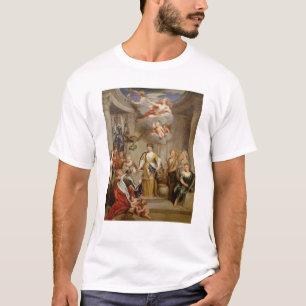 Queen Anne presenting plans of Blenheim military T-Shirt