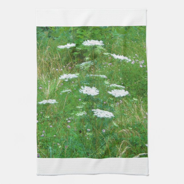 Queen Anne’s Lace, Tea Towel (Vertical)