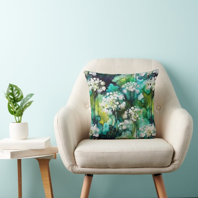Queen Anne's Lace Abstract Cushion (Chair)