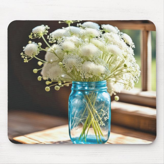Queen Anne's Lace Bouquet  Mouse Pad (Front)