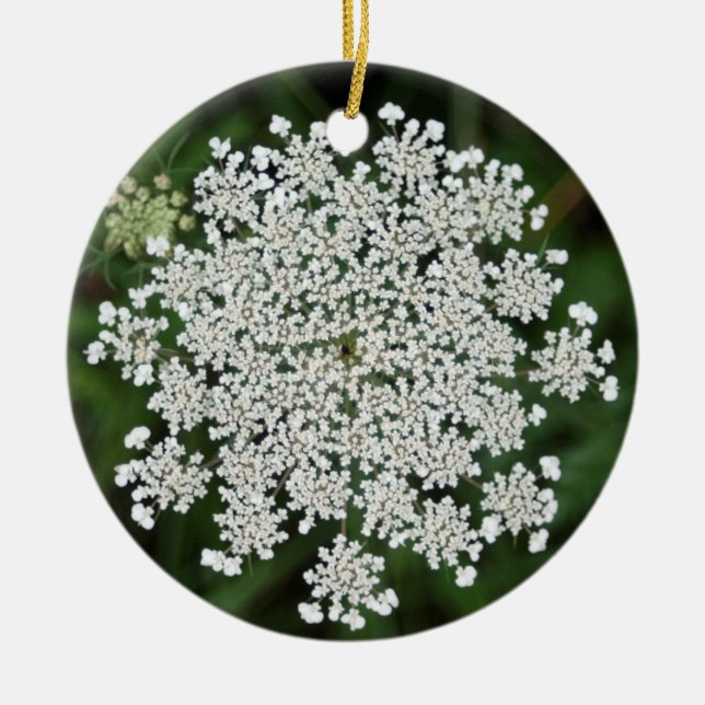 queen anne's lace ceramic tree decoration (Front)