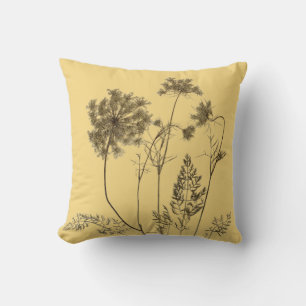 Queen Anne's Lace on a Throw Pillow