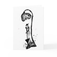 Queen Anne's Lace Parasol Greeting Card