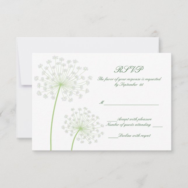 Queen Anne's RSVP card (Front)