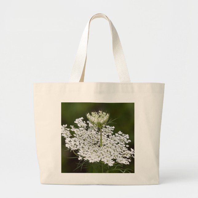Queen Ann's Lace Large Tote Bag (Front)