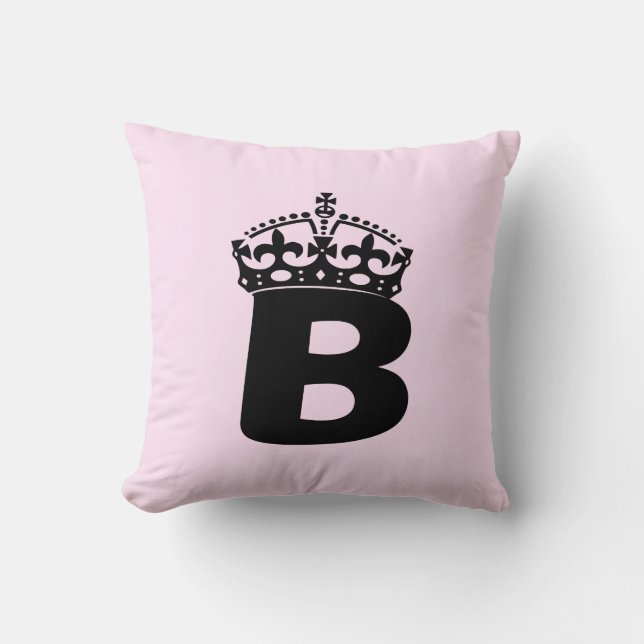 Queen B black logo Cushion (Front)