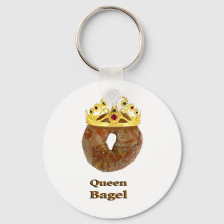 Queen Bagel Key Ring