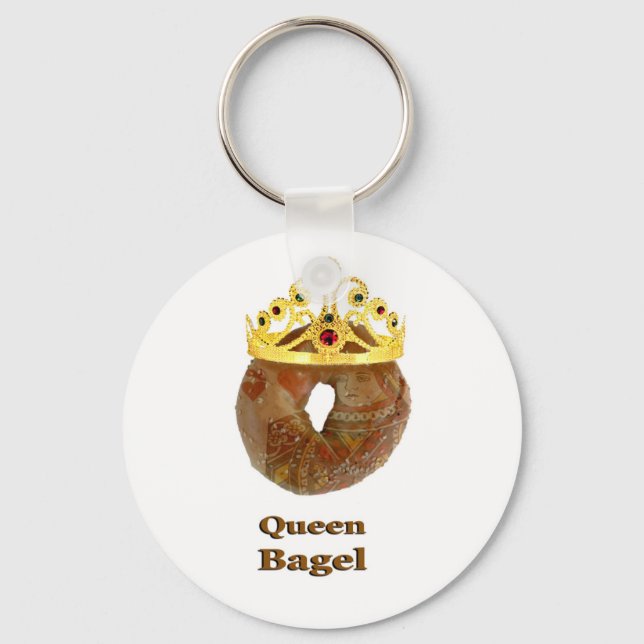 Queen Bagel Key Ring (Front)
