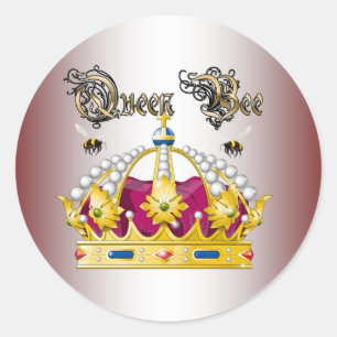 Queen Bee #2 Classic Round Sticker