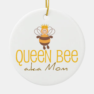 Queen Bee AKA Mum Ceramic Tree Decoration