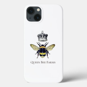 Queen Bee And Crown White Farms Or Apiary iPhone 13 Case