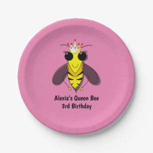  Queen Bee Birthday Paper Plates