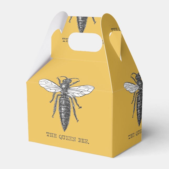 Queen Bee Bug Insect Antique Illustration Favour Box (Front Side)