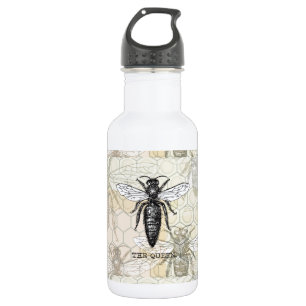 Queen Bee Bug Insect Bees Illustration 532 Ml Water Bottle