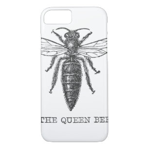 Queen Bee Bug Insect Bees Illustration iPhone 8/7 Case
