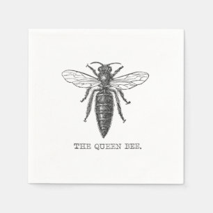 Queen Bee Bug Insect Bees Illustration Napkin