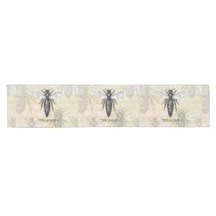 Queen Bee Bug Insect Bees Illustration Short Table Runner