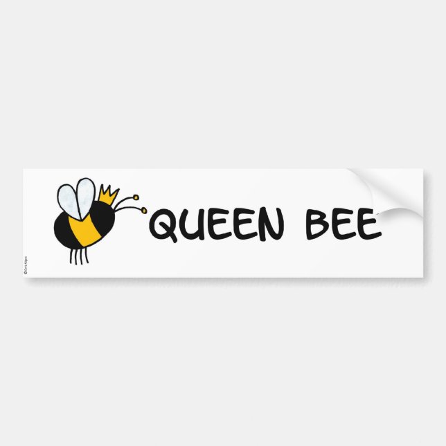 queen bee bumper sticker (Front)