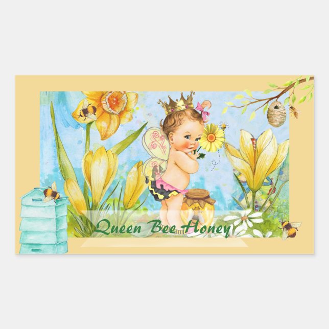 Queen Bee Canning Label (Front)