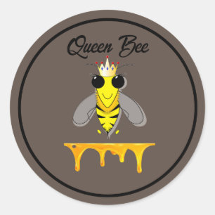 Queen Bee Classic Round Sticker