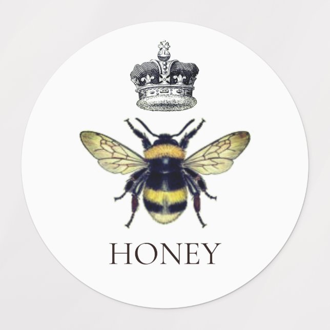 Queen Bee & Crown White Honey (Design 1)