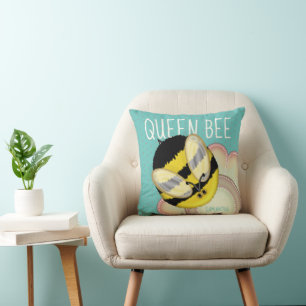 Queen Bee Cute Bumble Bee Personalized Cushion