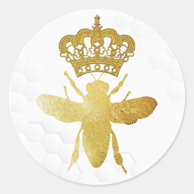 QUEEN BEE Cute Stickers - Modern Pattern (Front)