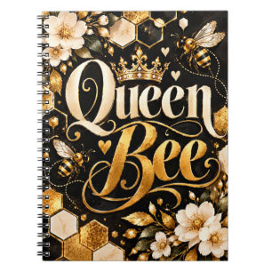 Queen Bee Floral Notebook