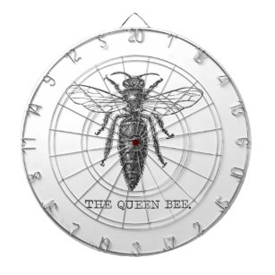 Queen Bee Illustration Bug Insect Dartboard