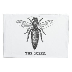 Queen Bee Illustration Classic Drawing Pillowcase