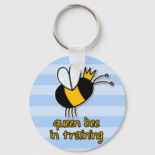 queen bee in training key ring