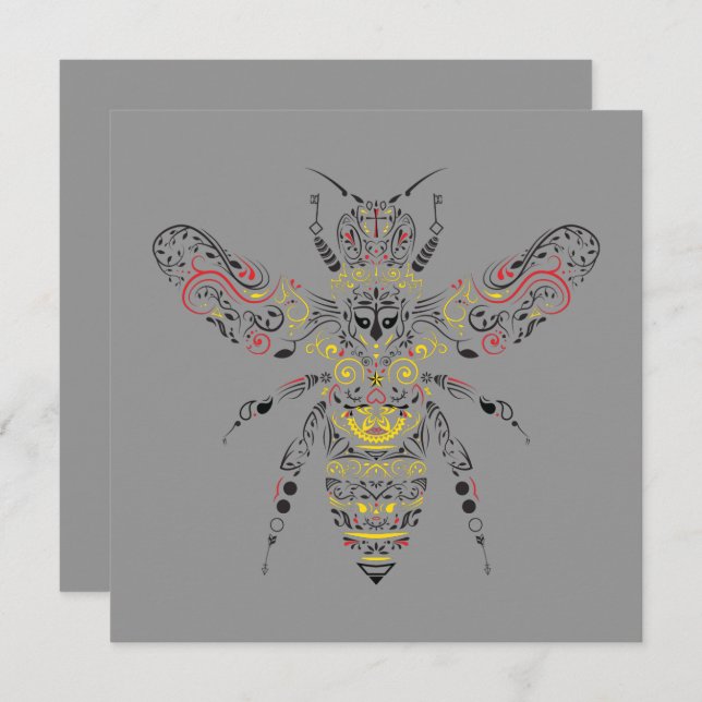 queen bee invitation (Front/Back)