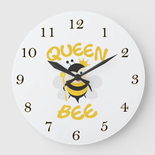 Queen Bee Large Clock (Front)