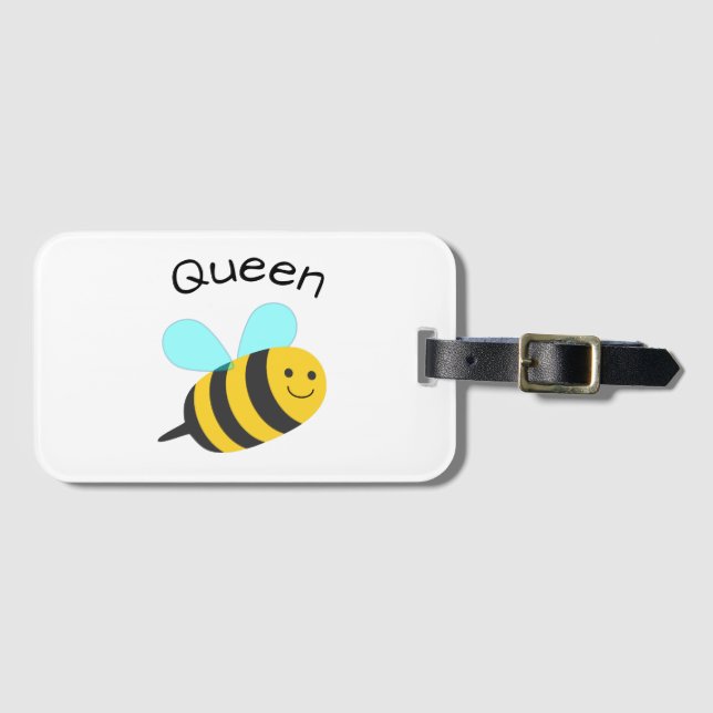 Queen Bee Luggage Tag (Front Horizontal)