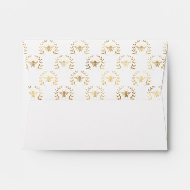 Queen Bee & Mystic Roses  Envelope (Back (Top Flap))
