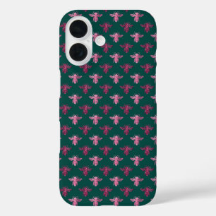 Queen Bee Pattern iPhone 16 Case