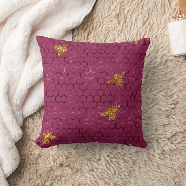 Queen Bee Pattern  Cushion (Blanket)