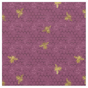 Queen Bee Pattern Fabric