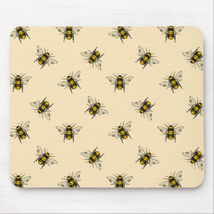 Queen Bee Pattern Mouse Pad