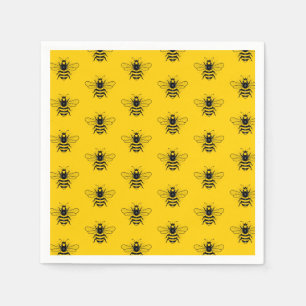 Queen Bee Pattern Party Napkins