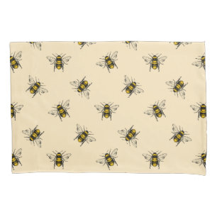 Queen Bee Pattern Pillowcase